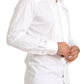 Elegant White Slim Fit Cotton Dress Shirt
