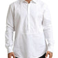 Elegant White Cotton Dress Shirt