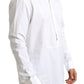 Elegant White Cotton Dress Shirt