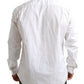 Elegant White Cotton Dress Shirt