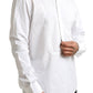 Elegant White Cotton Dress Shirt