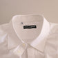 Elegant White Cotton Dress Shirt