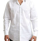 Elegant White Cotton Dress Shirt