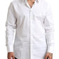 Elegant White Cotton Dress Shirt
