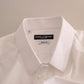 Elegant White Cotton Dress Shirt