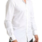 Italian Elegance Slim Fit White Cotton Shirt