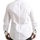 Italian Elegance Slim Fit White Cotton Shirt