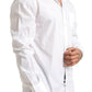 Elegant White Cotton Dress Shirt