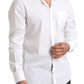 Elegant White Cotton Dress Shirt
