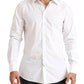 Opulent White Cotton Dress Shirt
