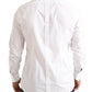 Opulent White Cotton Dress Shirt