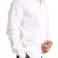 Opulent White Cotton Dress Shirt