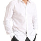 Opulent White Cotton Dress Shirt