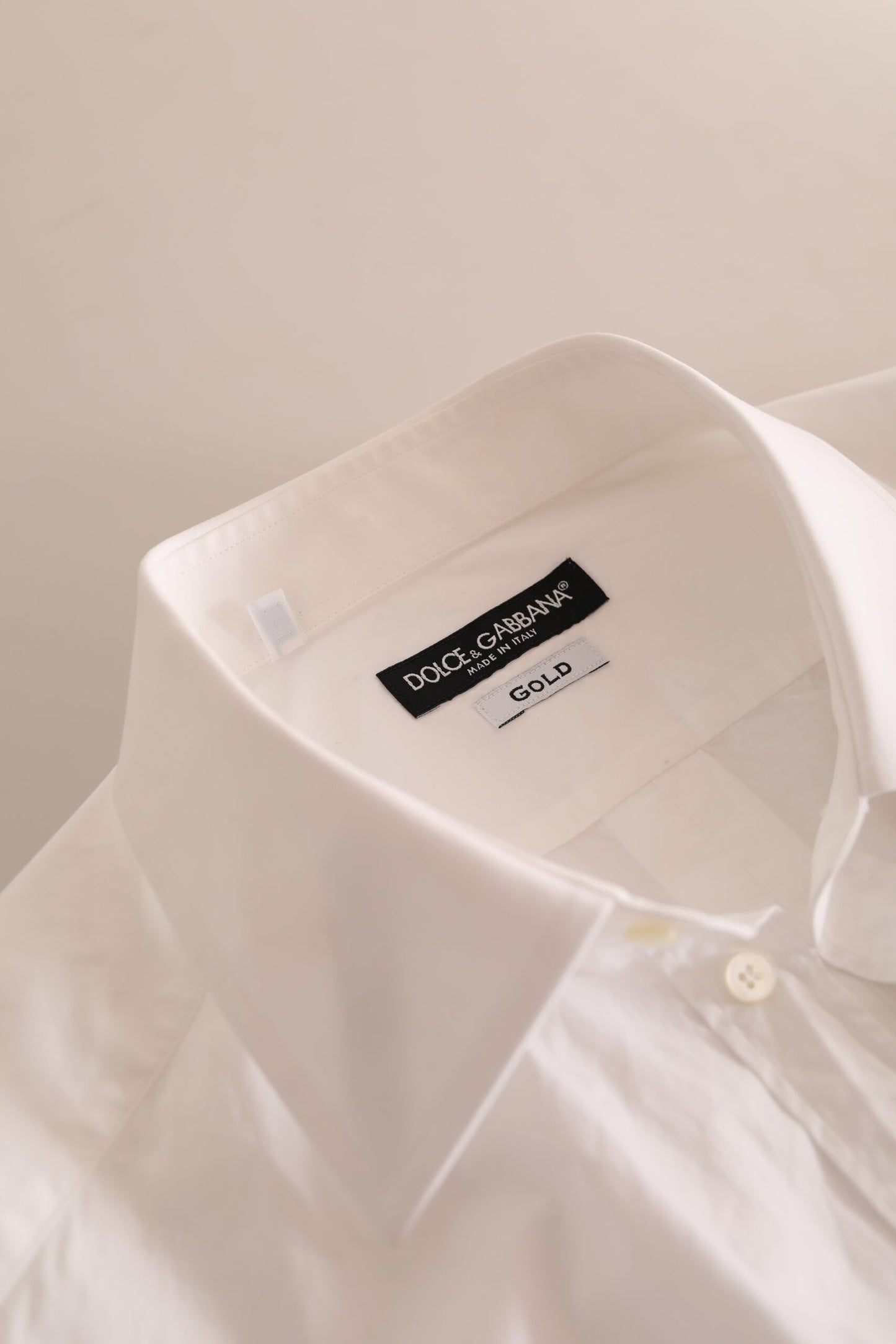Opulent White Cotton Dress Shirt