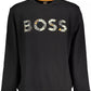 Black Cotton Men Sweater
