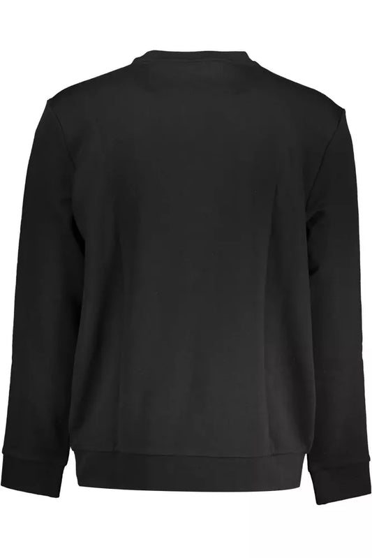 Black Cotton Men Sweater