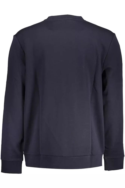 Blue Cotton Men Sweater