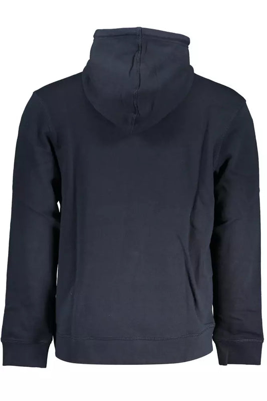 Blue Cotton Men Sweater