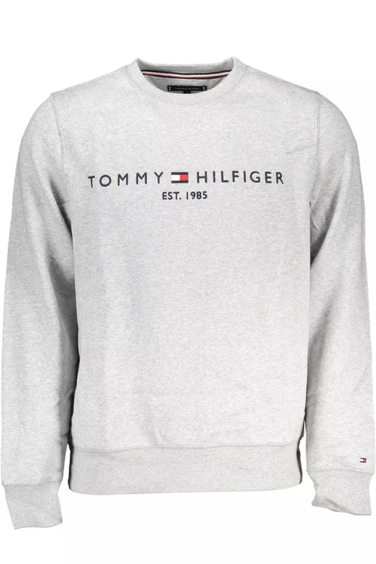 Gray Cotton Men Sweater