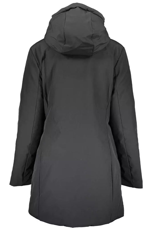 Black Polyester Women Jacket
