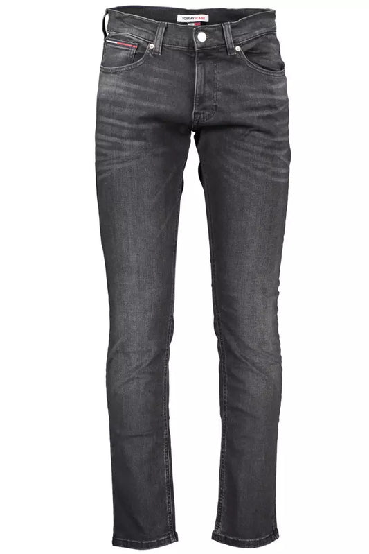 Black Cotton Men Jeans