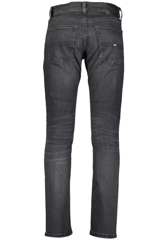 Black Cotton Men Jeans