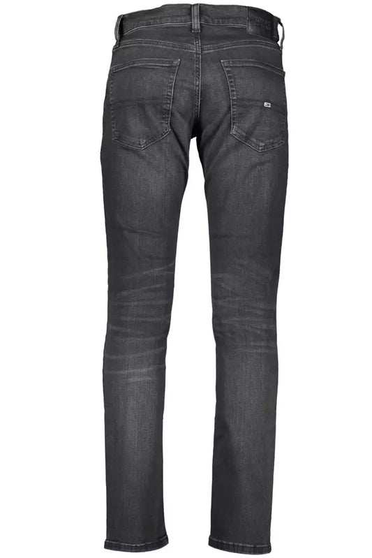 Black Cotton Men Jeans