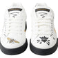 Elegant Portofino Low Top Sneakers - Pristine White