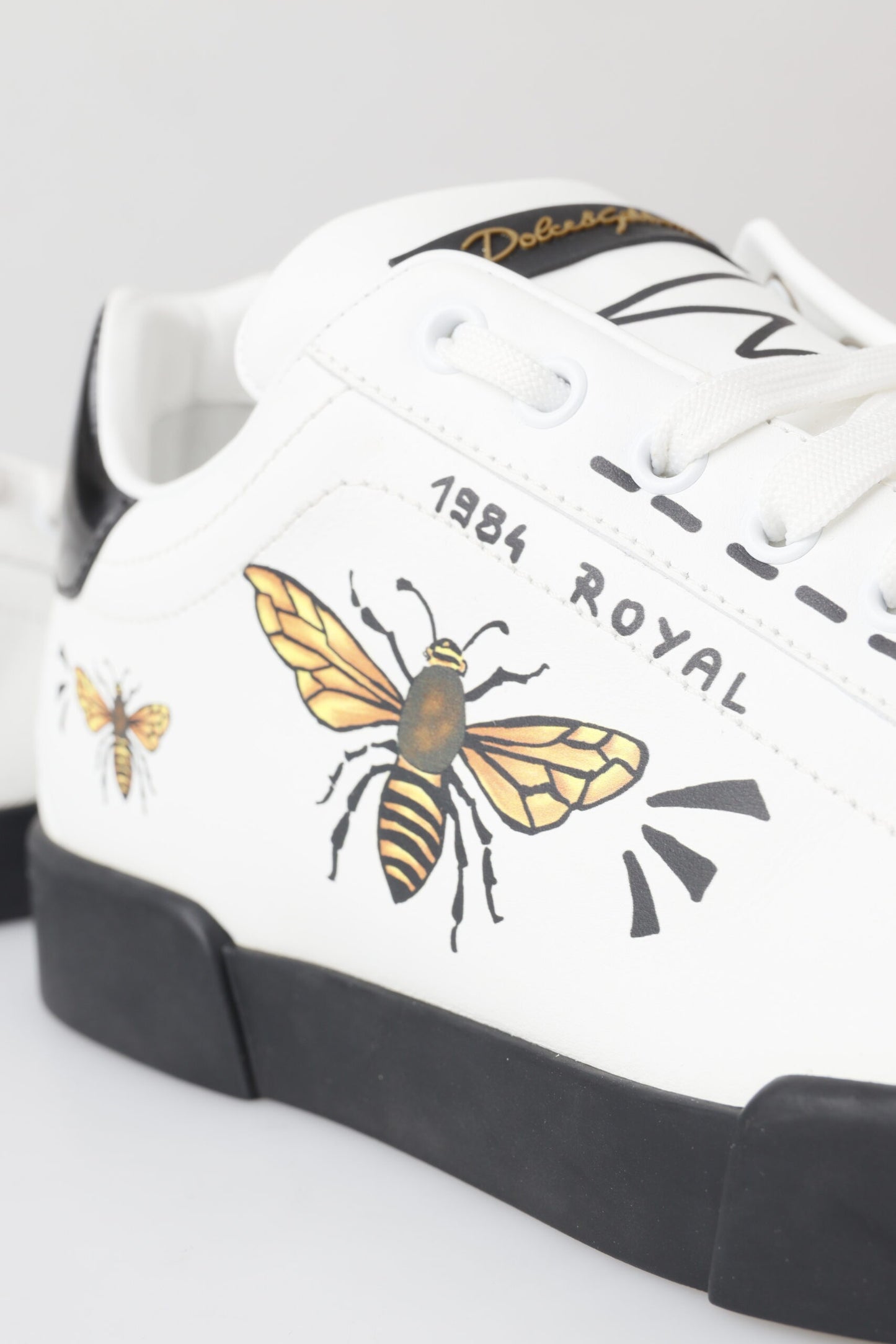 Elegant Portofino Low Top Sneakers - Pristine White