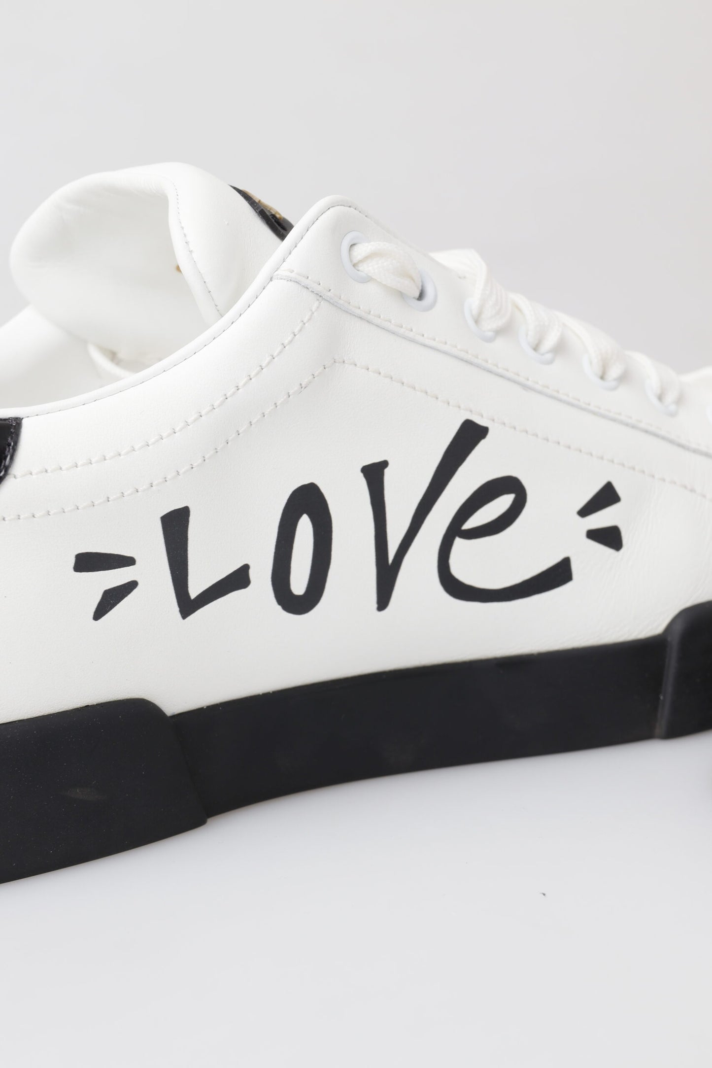 Elegant Portofino Low Top Sneakers - Pristine White