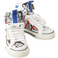 Exquisite High Top Leather Sneakers - Men's Fashion