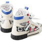 Exquisite High Top Leather Sneakers - Men's Fashion