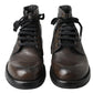 Elegant Leather Lace-Up Boots for Men