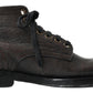 Elegant Leather Lace-Up Boots for Men