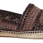 Multicolor Buffalo Leather Espadrilles