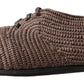 Exquisite Men's Raffia Derby Shoes
