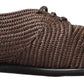 Exquisite Men's Raffia Derby Shoes