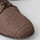 Exquisite Men's Raffia Derby Shoes