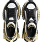 Super King Low Top Sneakers - White, Black & Gold
