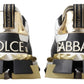 Super King Low Top Sneakers - White, Black & Gold