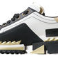 Super King Low Top Sneakers - White, Black & Gold