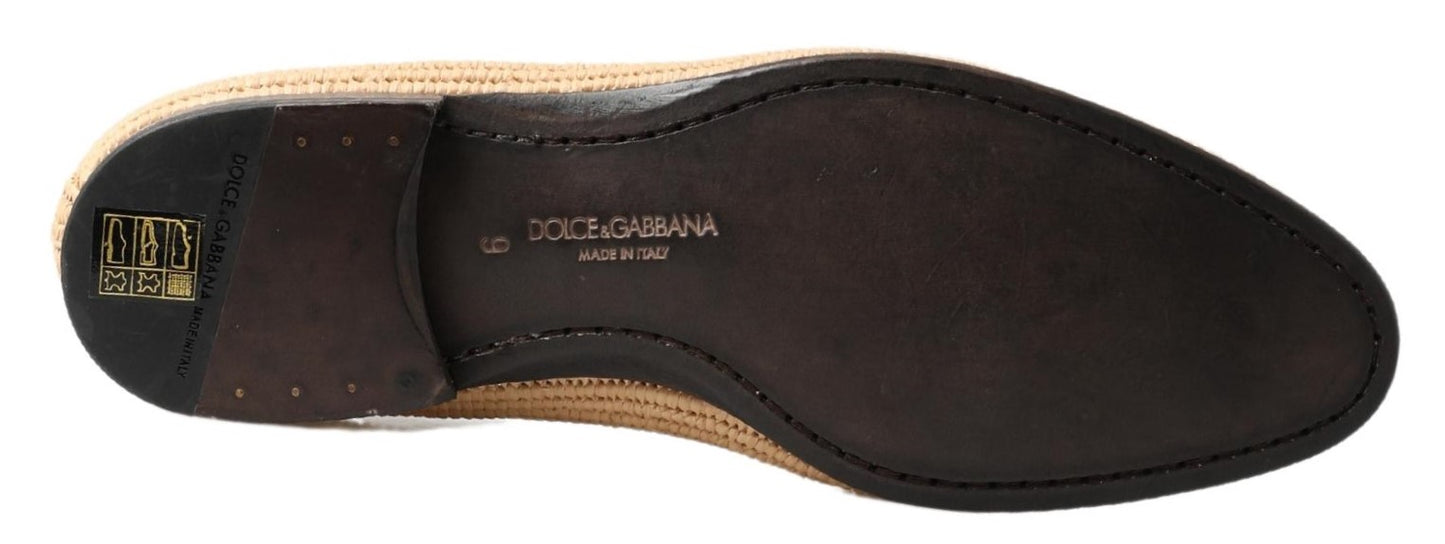 Elegant Beige Loafer Shoes - Slip On Sophistication
