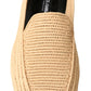 Elegant Beige Loafer Shoes - Slip On Sophistication