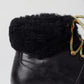 Elegant Shearling Style Men's Leather Boots