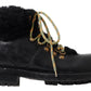 Elegant Shearling Style Men's Leather Boots