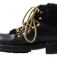 Elegant Shearling Style Men's Leather Boots