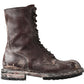 Brown Leather Combat Boots – Dapper Style