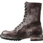 Brown Leather Combat Boots – Dapper Style