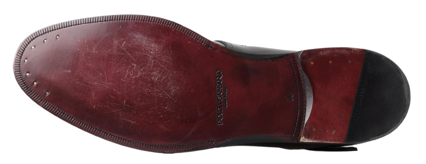 Elegant Leather Monk Strap Dress Shoes