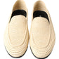 Elegant Cream Viscose Men's Loafers